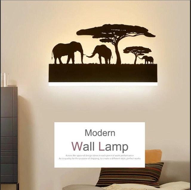 Simple art deco metal black wall lamp LED modern painted night light with 6 styles (LL6)(LL4)(LL5)(F58)