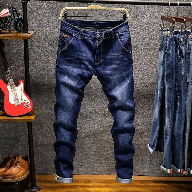 Skinny Jeans - Men Zipper Fly Slim Fit Stretch Male Jean - Pencil Pants (TG2)