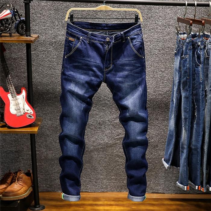 Skinny Jeans - Men Zipper Fly Slim Fit Stretch Male Jean - Pencil Pants (TG2)
