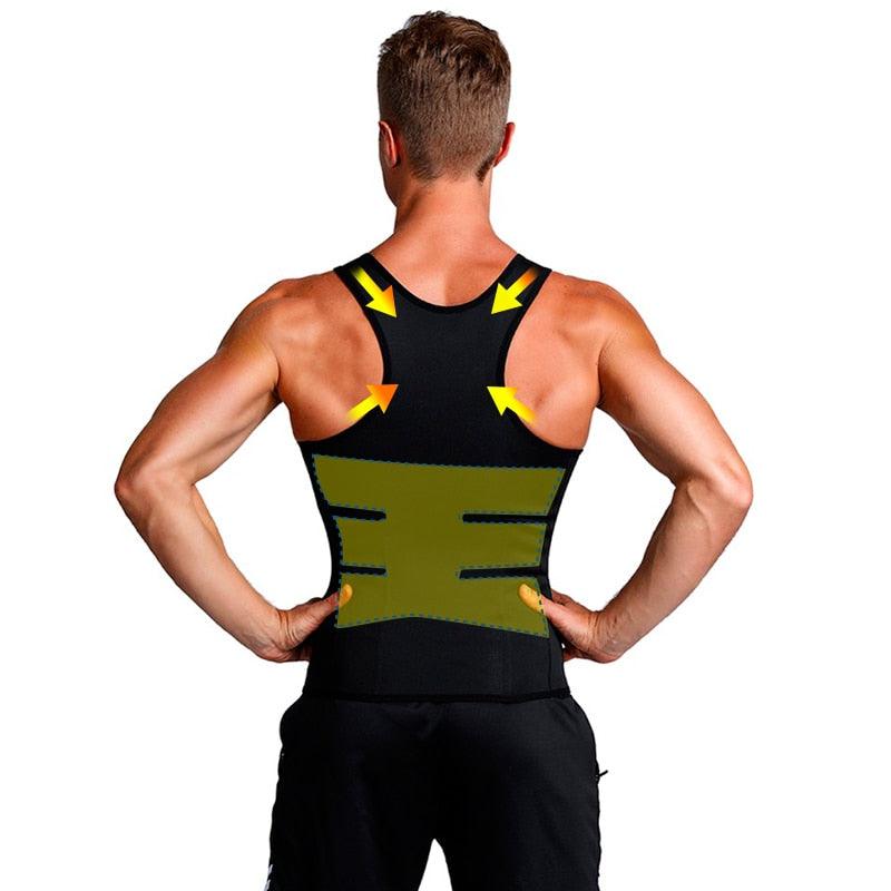 Slimming Belt Belly Men Slimming Vest Body Shaper Neoprene Abdomen Fat Burning Shaperwear Waist Sweat Corset (FHM1)(1U101)(1U9)(F101)