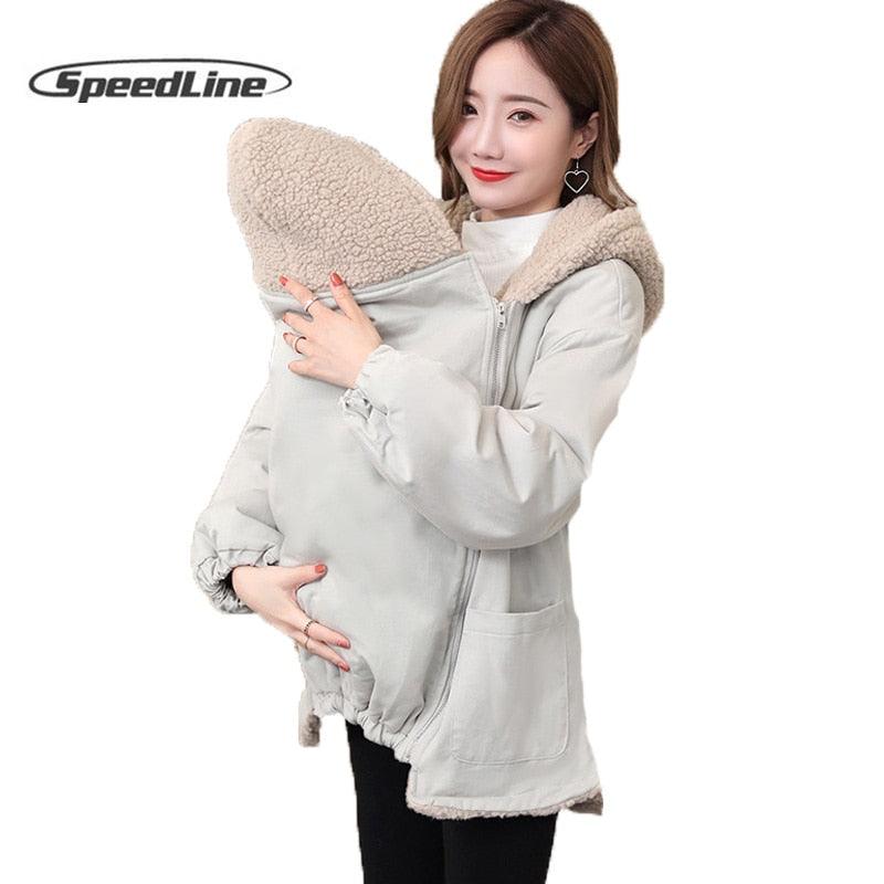 Great Winter Sling Jacket Coat - Warm Baby Carrier Jacket - Detachable Cotton Coat For Mommy (Z4)(F4)