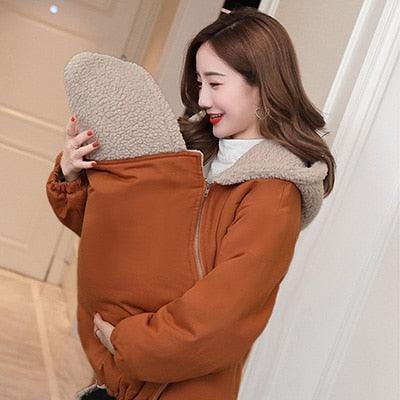 Great Winter Sling Jacket Coat - Warm Baby Carrier Jacket - Detachable Cotton Coat For Mommy (Z4)(F4)
