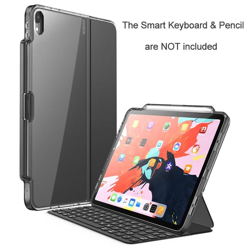 Smart Keyboard/Pencil are NOT INCLUDED!I- iPad Pro 12.9 Case 2018 With Pencil Holder Compatible with Official Keyboard (D47)(TLC3)(1U47)
