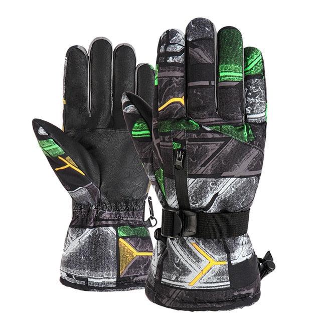 Great Snowboard Gloves - Touch Screen Winter Warm Professional Ski Gloves - Ultralight Waterproof (6WH1)(F87)
