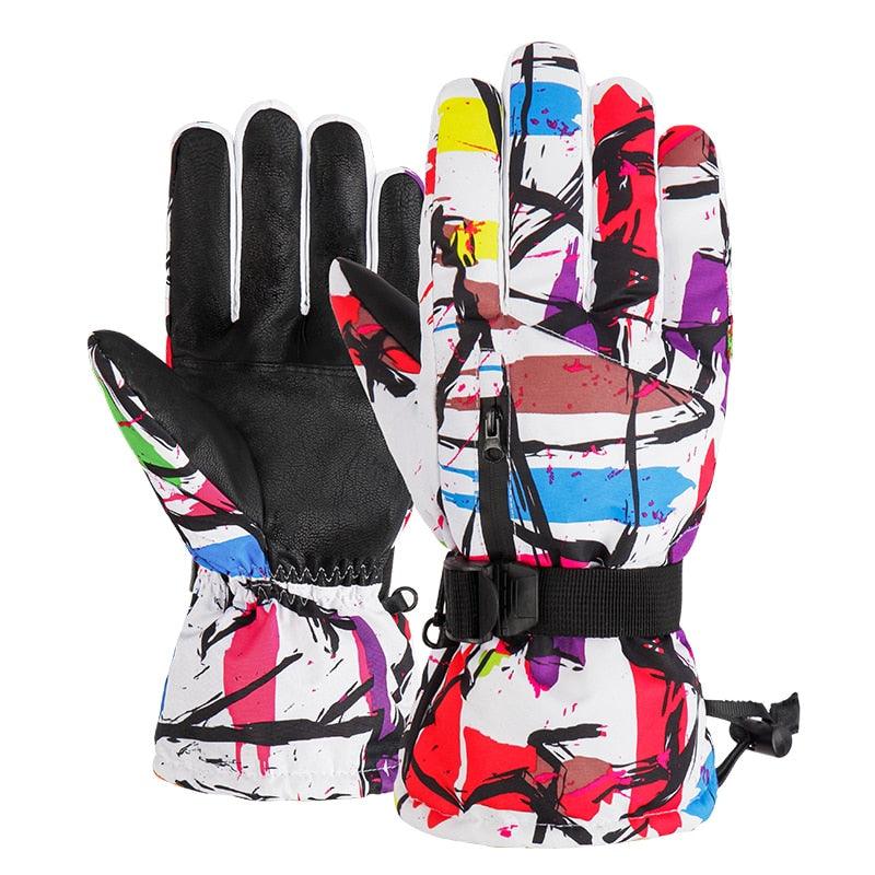 Great Snowboard Gloves - Touch Screen Winter Warm Professional Ski Gloves - Ultralight Waterproof (6WH1)(F87)