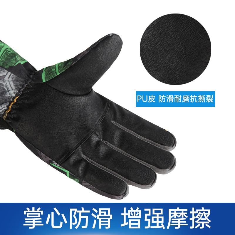 Great Snowboard Gloves - Touch Screen Winter Warm Professional Ski Gloves - Ultralight Waterproof (6WH1)(F87)