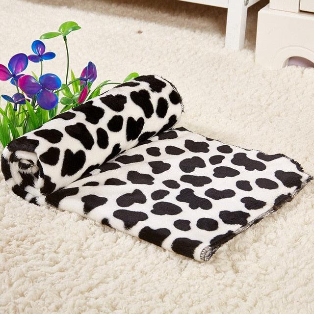 Great Soft Pet Dog Blanket - Flannel Cotton Stars Print Washable Pet Mat - Warm Sleeping Beds (1U74)