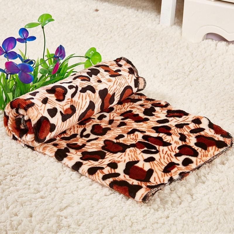 Great Soft Pet Dog Blanket - Flannel Cotton Stars Print Washable Pet Mat - Warm Sleeping Beds (1U74)