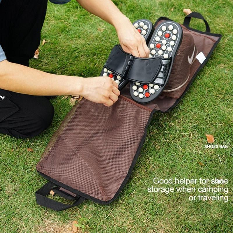 Sport Portable Bag - Waterproof Hook Travel Shoes Wash Bag - Zipper Makeup Storage (1U79)