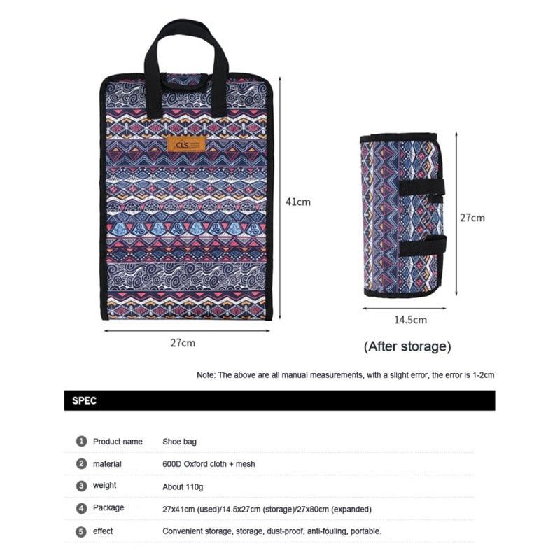 Sport Portable Bag - Waterproof Hook Travel Shoes Wash Bag - Zipper Makeup Storage (1U79)