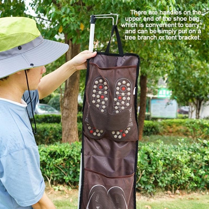 Sport Portable Bag - Waterproof Hook Travel Shoes Wash Bag - Zipper Makeup Storage (1U79)