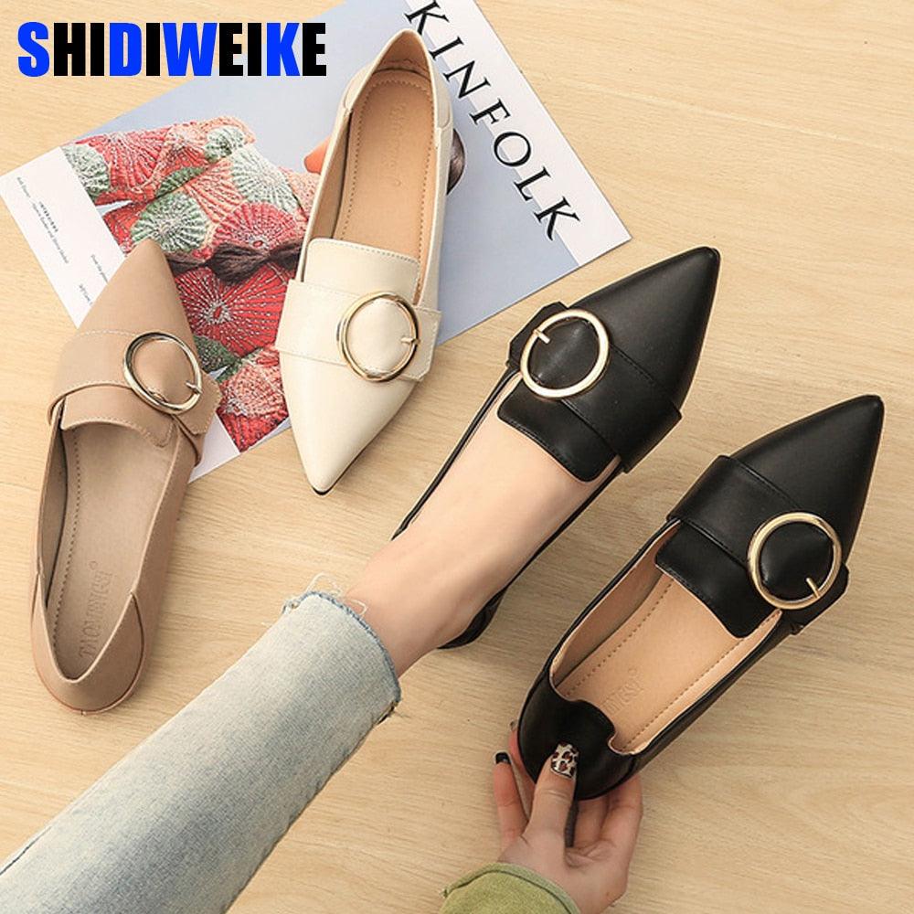 Spring/Autumn Ladies Flat Shoes Women New Shallow Casual Pointed