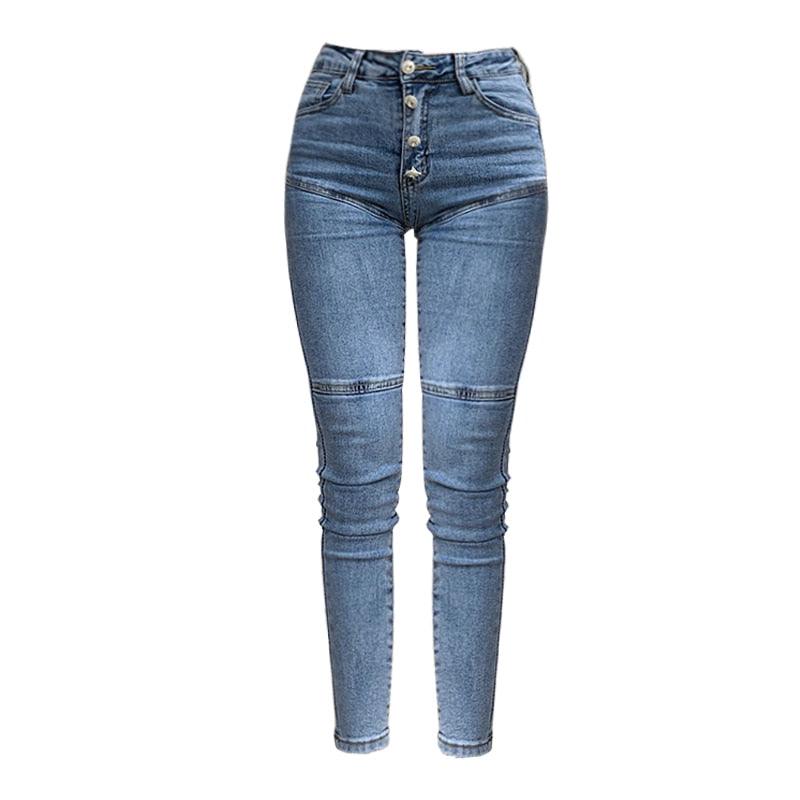Spring / Summer Trending New Jeans - Women's High Waist Stretch Hip Slim Fit Skinny Pencil Pants (D21)(TB6)