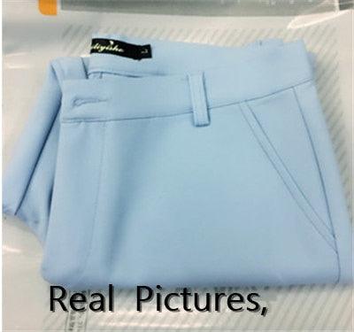 Women's Casual Candy Pencil Pants - New Fashion Elastic Cotton Women Trousers - 20 Color - Plus Size Pants (BP)(F25)