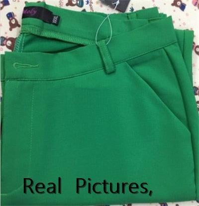 Women's Casual Candy Pencil Pants - New Fashion Elastic Cotton Women Trousers - 20 Color - Plus Size Pants (BP)(F25)