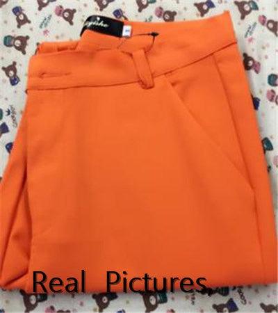 Women's Casual Candy Pencil Pants - New Fashion Elastic Cotton Women Trousers - 20 Color - Plus Size Pants (BP)(F25)