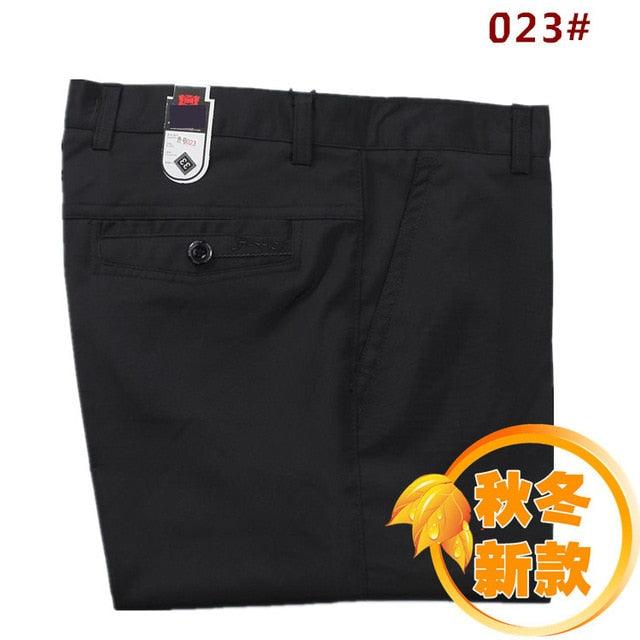 Spring Summer Suit Pants - Loose Men's Dress Pants - Classic Straight Formal Trousers (TG1)