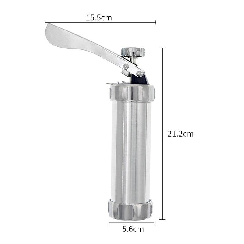 Stainless Steel Cookie Press Machine - Biscuit Cake Decorating Tools Maker With 4 Nozzles 20 Cookie Molds (AK3)(AK2)