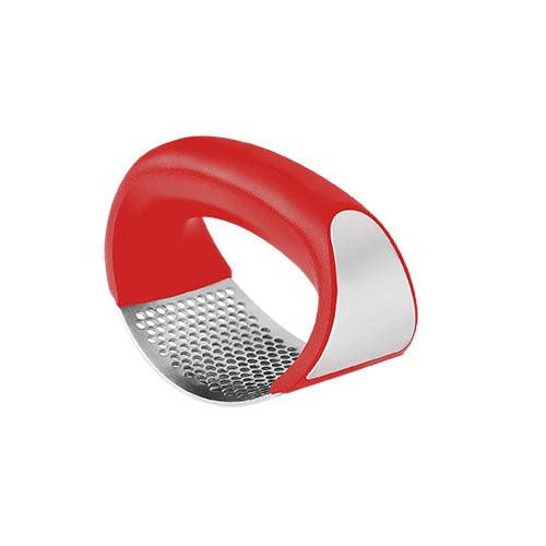 Great Stainless Steel Garlic Press Slicer - Manual Shredder Candy Color Ring Ginger Press (D61)(AK3)