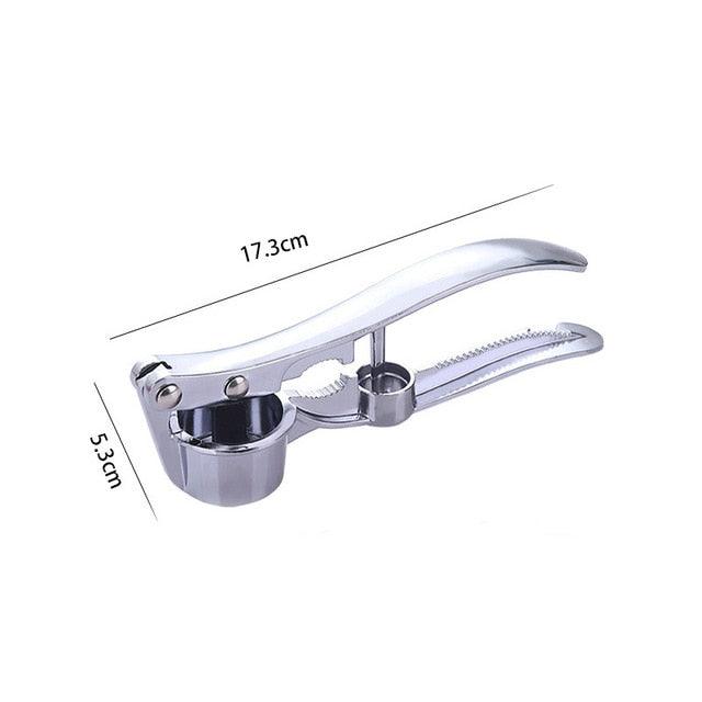 StainlessSteel Garlic Press Crusher Ginger Cutting Machine - Fruit And Vegetable Squeezing (AK3)(AK4)