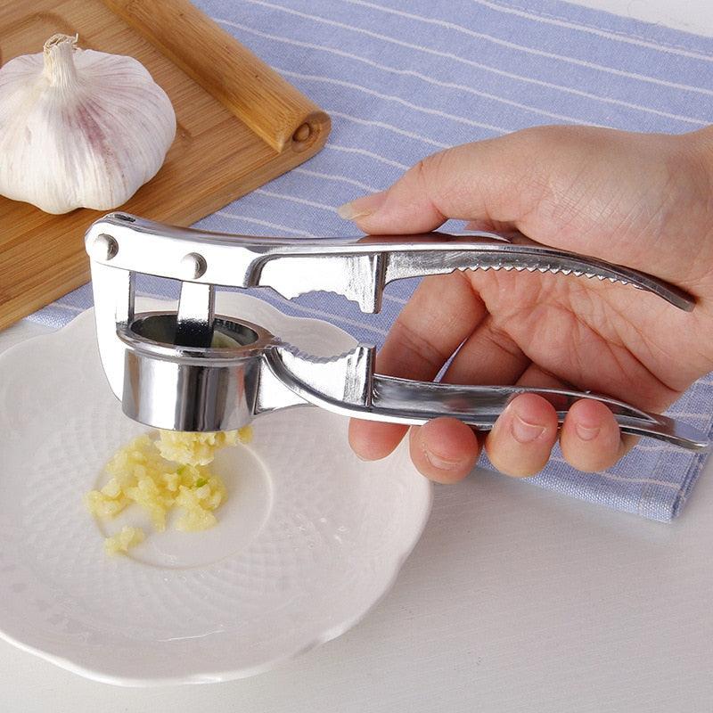 StainlessSteel Garlic Press Crusher Ginger Cutting Machine - Fruit And Vegetable Squeezing (AK3)(AK4)
