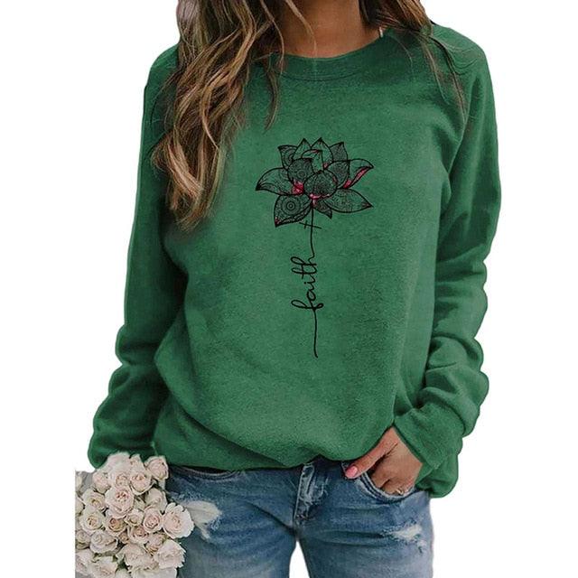 Super Stars Print Sweatshirts - Women Long Sleeve Top - Autumn Casual New O-neck Sweatshirt (3U19)(3U23)