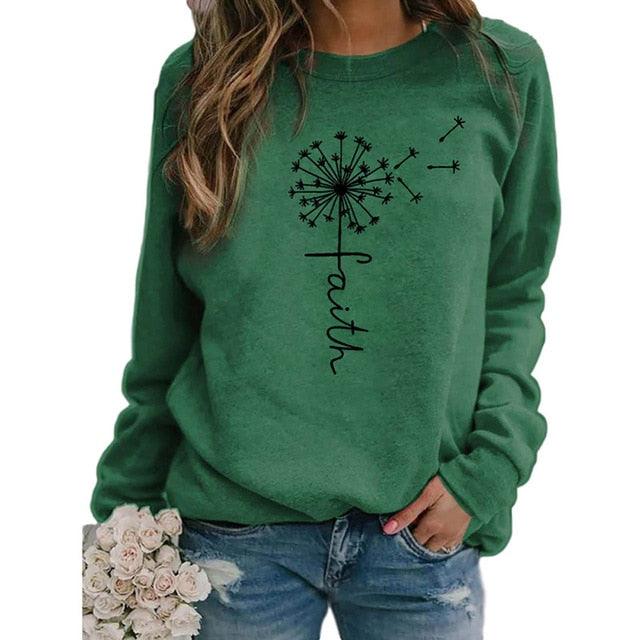 Super Stars Print Sweatshirts - Women Long Sleeve Top - Autumn Casual New O-neck Sweatshirt (3U19)(3U23)