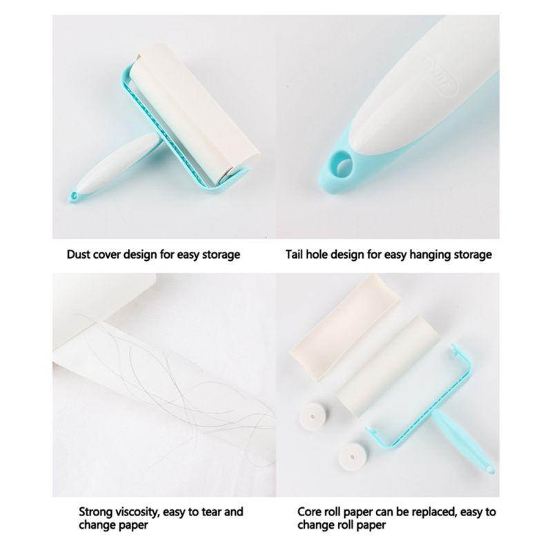 Sticky Lint Rollers Home Cleaning Tools Clothes Sofa Dust Hair Clean Brushes With Handle (2U75)