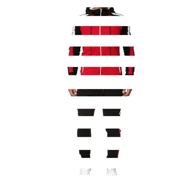 Men Tracksuit - Autumn 2 Piece Set Sports Clothes - Men Jogging Sweatsuits Gym Clothes (D101)(TM9)