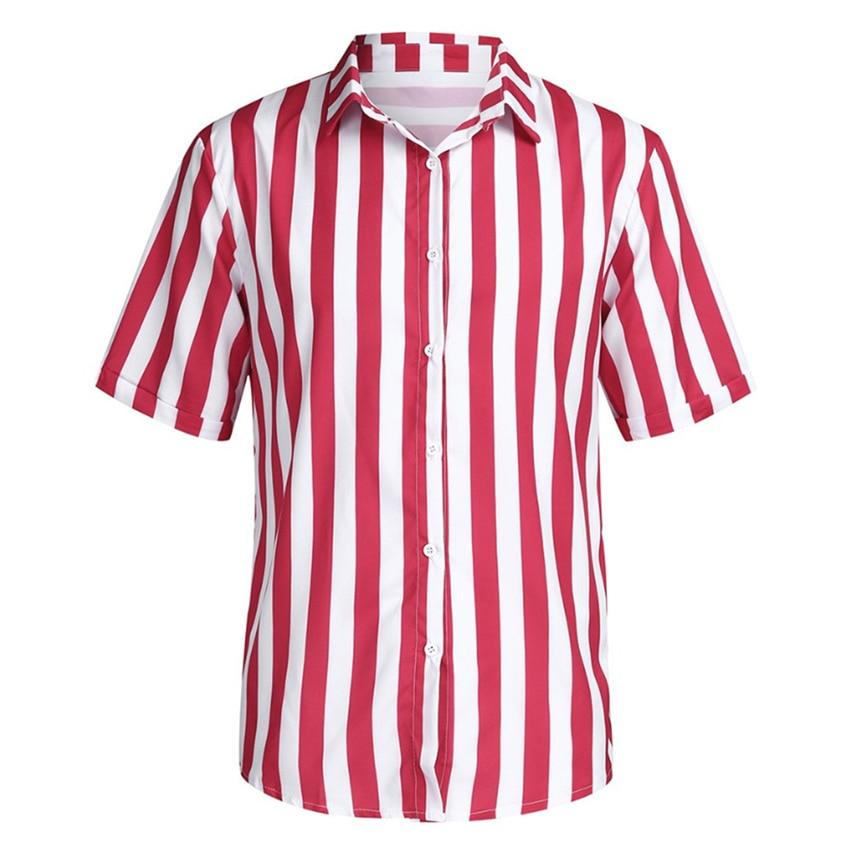 Men Great Short Sleeve Shirt - Summer Collar Shirt - Slim Fit Summer Loose Hawaiian Shirts (2U8)