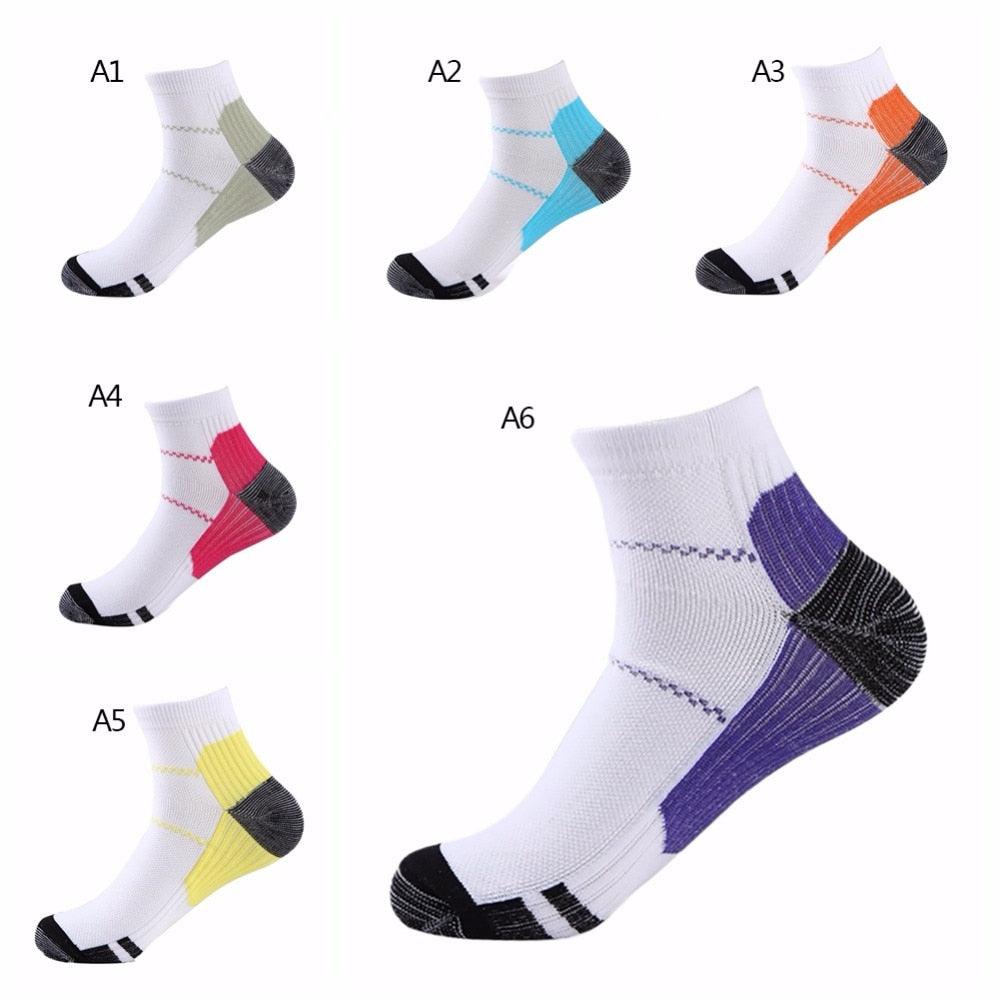 Summer Autumn Women Men Sports Compression Socks -Breathable Foot Socks (1U92)