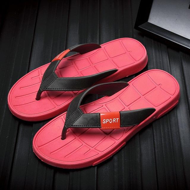 Summer Flip Flop Men's Slippers Fashion Outdoor Beach Summer Sandals (D12)(MSC6)