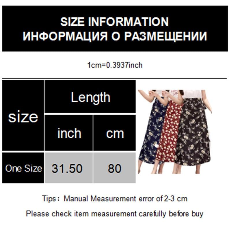 Summer Floral Print Boho Women Skirt - Casual High Waist Midi Skirt - Elegant A Line Skirts (2U22)