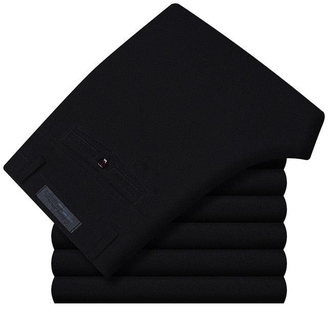 Business Casual Pants - Men's Big Size Formal Classic Breathable 9 Colors Thin Office Suit Trousers (TG1)