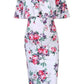 Summer Maternity Photography Dresses - Off Shoulder Floral Print Baby Shower Dresses - Pregnancy Dresses (D5)(5Z1)(3Z1)(1Z1)(Z9)(Z6)(7Z1)