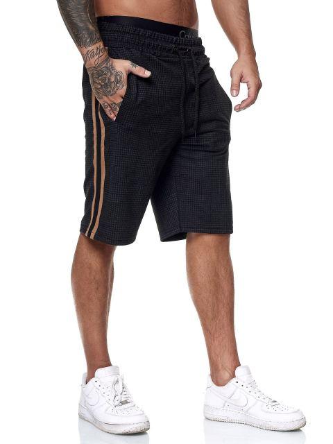 Fashion Men Shorts - Summer Plaid Elastic Waist Fitness Shorts - Jogger Shorts (TG3)