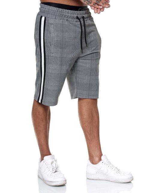Fashion Men Shorts - Summer Plaid Elastic Waist Fitness Shorts - Jogger Shorts (TG3)