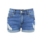 Summer Sexy Mini Shorts Women Mid Rise Ripped Vintage Cut Off Short - Casual Distressed Micro Shorts (D32)(TBL2)
