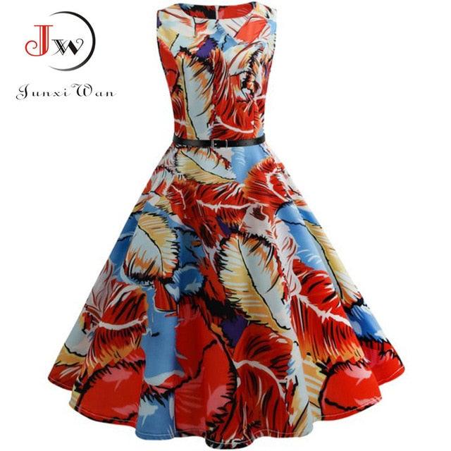 Amazing Summer Women Dresses - Casual Floral Retro Vintage Dress - Valentines Day Party Dress (BWM)(WSO4)(F30)