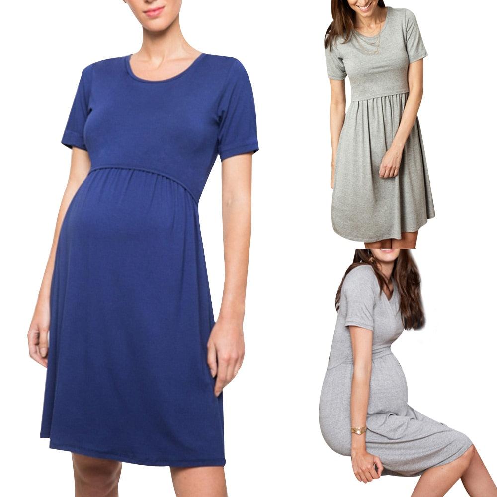 Summer cNightgown maternity short dresses (1U5)(Z7)(Z9)(2Z1)
