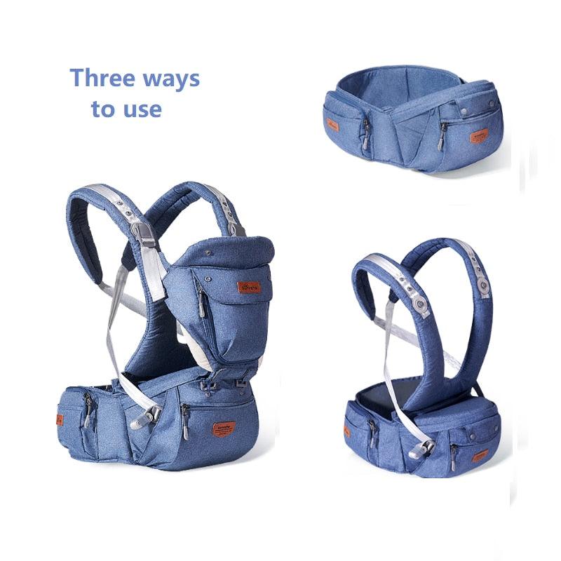 Trending Ergonomic Baby Carrier Baby Kangaroo Child Hip Seat Tool Baby Holder Sling Wrap Backpacks Baby Travel Activity Gear (1U01)(X2)