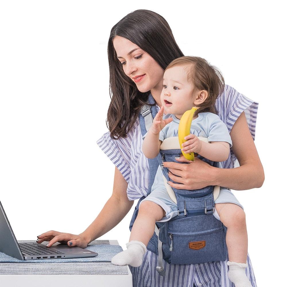 Trending Ergonomic Baby Carrier Baby Kangaroo Child Hip Seat Tool Baby Holder Sling Wrap Backpacks Baby Travel Activity Gear (1U01)(X2)