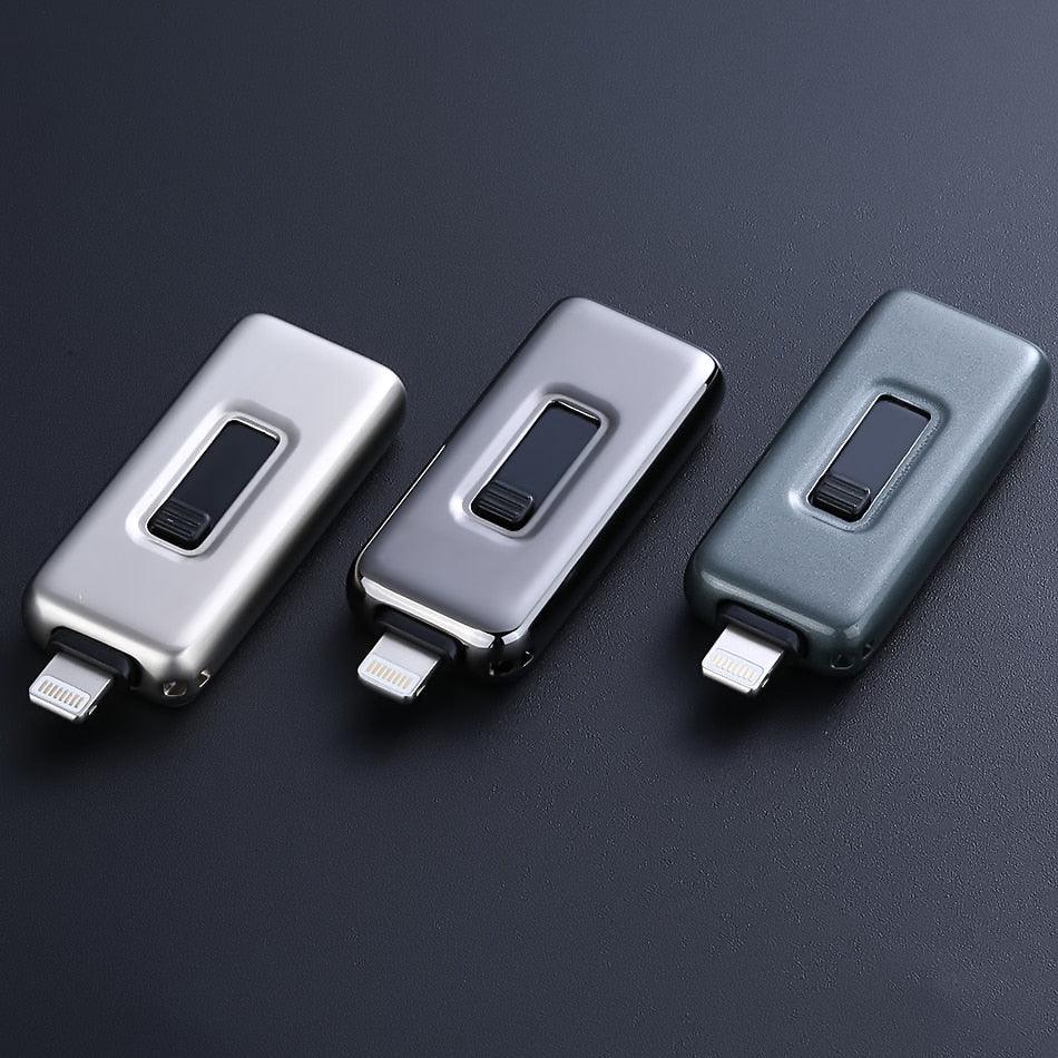 Metal OTG Usb Flash Drive 32GB 128GB 256GB Pendrive External storage For iphone X 8 7 Plus 6 6s Plus 5S ipad Macbook (CA3)(F52)