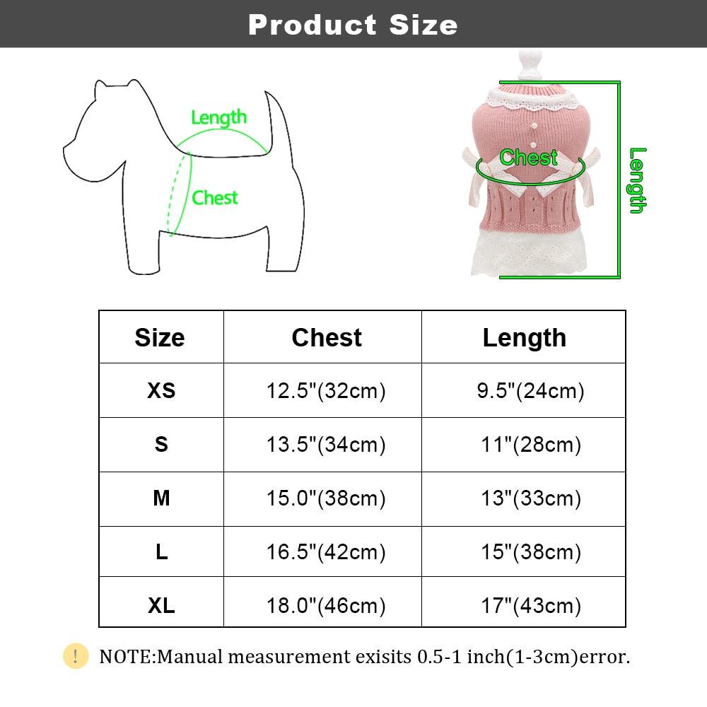 Sweet Pet Dog Clothes For Small Dogs - Costumes Coat Jacket Puppy Sweater Princess Pets Outfits (W3)(W4)(F69)