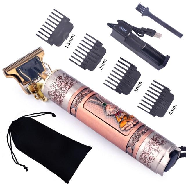 Trending T9 Hair Clipper Professional Electric Hair Trimmer - Baldheaded Cutter Beard Shaving Precision Finishing Hair Cutting Machine (BD6)(1U45)(F45)