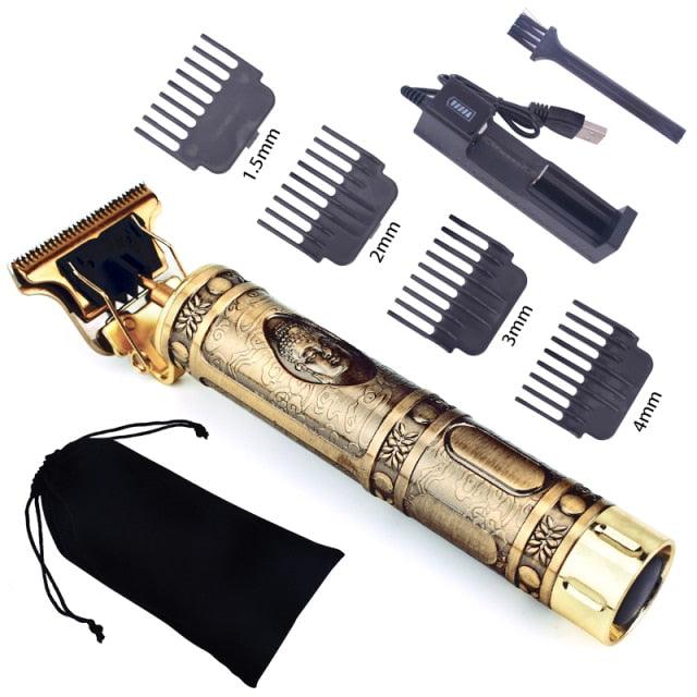 Trending T9 Hair Clipper Professional Electric Hair Trimmer - Baldheaded Cutter Beard Shaving Precision Finishing Hair Cutting Machine (BD6)(1U45)(F45)