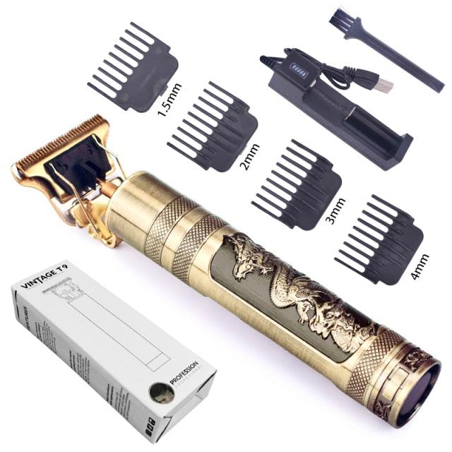 Trending T9 Hair Clipper Professional Electric Hair Trimmer - Baldheaded Cutter Beard Shaving Precision Finishing Hair Cutting Machine (BD6)(1U45)(F45)
