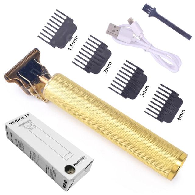Trending T9 Hair Clipper Professional Electric Hair Trimmer - Baldheaded Cutter Beard Shaving Precision Finishing Hair Cutting Machine (BD6)(1U45)(F45)
