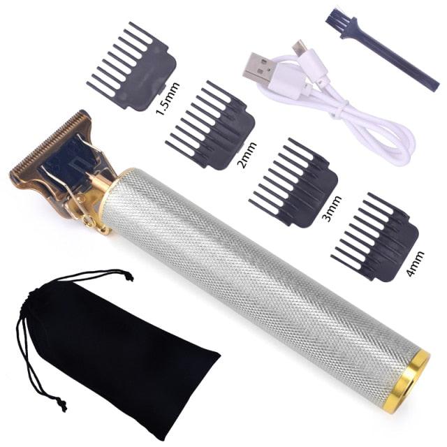 Trending T9 Hair Clipper Professional Electric Hair Trimmer - Baldheaded Cutter Beard Shaving Precision Finishing Hair Cutting Machine (BD6)(1U45)(F45)