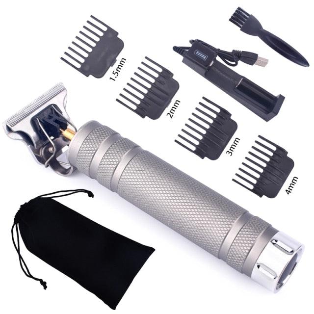 Trending T9 Hair Clipper Professional Electric Hair Trimmer - Baldheaded Cutter Beard Shaving Precision Finishing Hair Cutting Machine (BD6)(1U45)(F45)